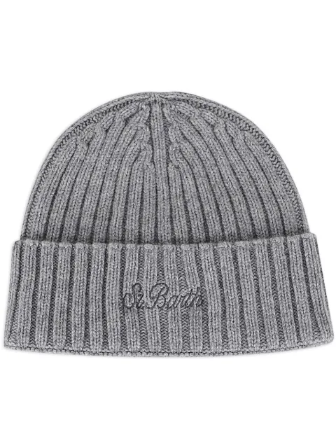 MC2 Saint Barth logo-embroidered beanie Grey WENGEN