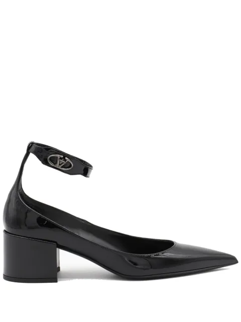 Valentino Garavani 60mm VLogo Lockette leather pumps Black WS0KV4XFV