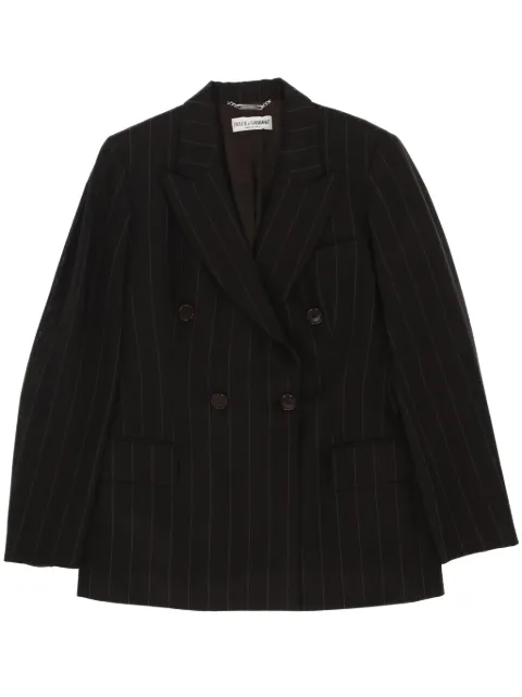 Dolce & Gabbana Pre-Owned 2000s double-breasted blazer Brown DOG450EV