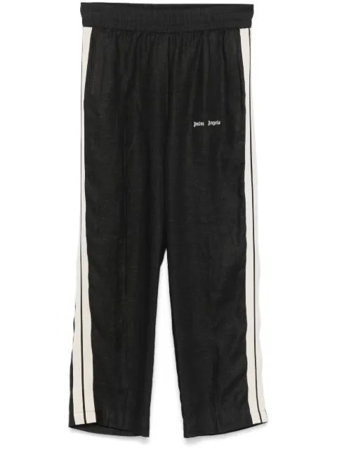 Palm Angels logo-embroidered track pants Black PMCJ021F24FAB0021103