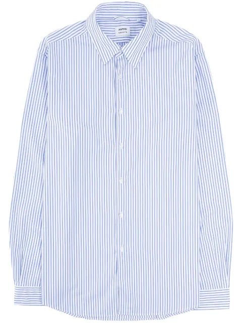 ASPESI striped shirt Blue CE29P580