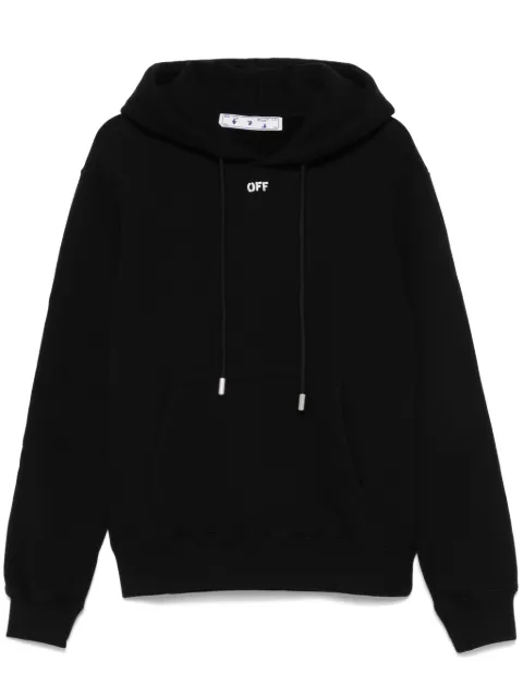 Off-White Arrows-print hoodie Black OMBB097G20FLE0091001