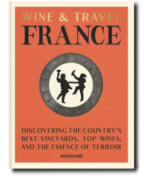 Assouline Wine & Travel France by Enrico Bernardo hardcover book Orange 9781649803849