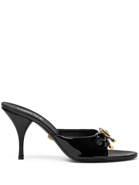 Versace 85mm Opera Bow mules Black 1018239D2VE