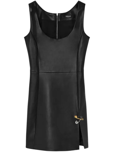 Versace plongé leather mini dress Black 10186531A13529