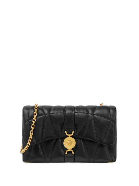 Versace Kleio quilted nappa mini bag Black 10177401A12975