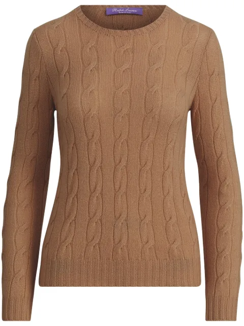 Ralph Lauren Collection cable-knit cashmere sweater Brown 290963054003