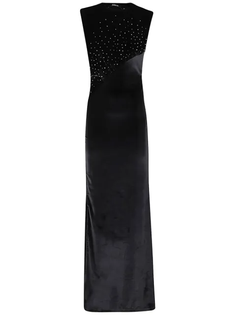 Amen crystal-embellished dress Black AMW24501