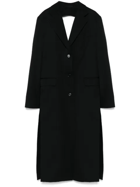Simone Rocha bow-detail cut-out coat Black 20621217BLACK