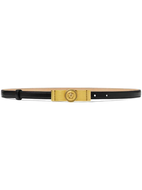 Versace Gianni Ribbon leather belt Black 1017978DV3T