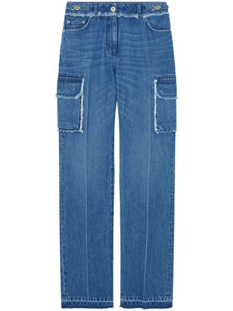 Versace frayed cargo jeans Blue 10180451A12930