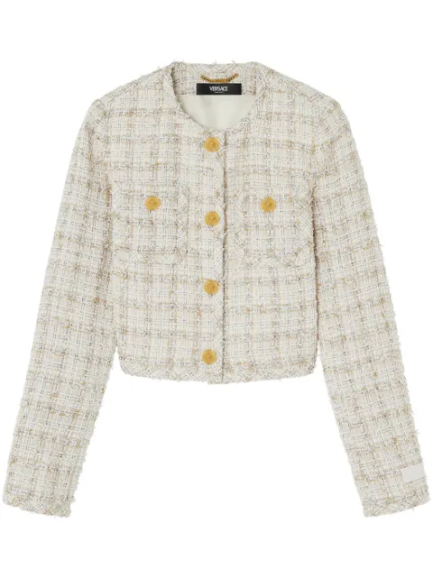 Versace tweed jacket Neutrals 10189441A13646
