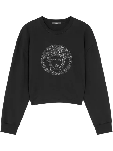 Versace Medusa-embellished sweatshirt Black 10187531A13596