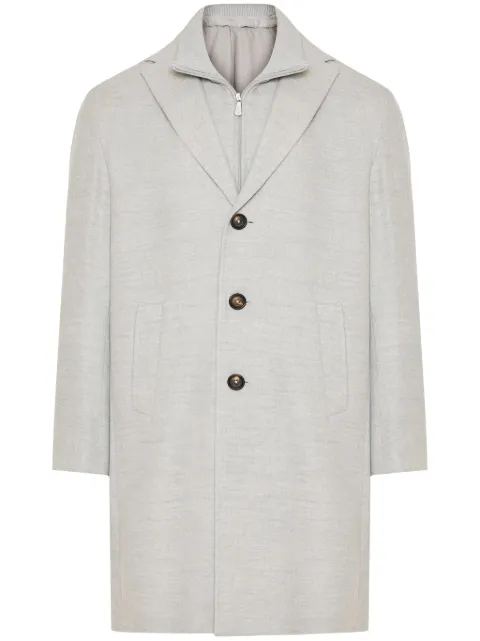 Eleventy layered coat Grey J75CAPH03BTCRNTES0H111