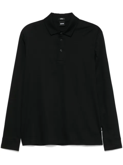 BOSS cotton polo shirt Black 50533572