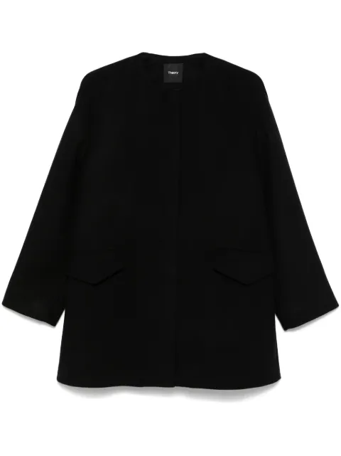 Theory Melton cape Black O0901405