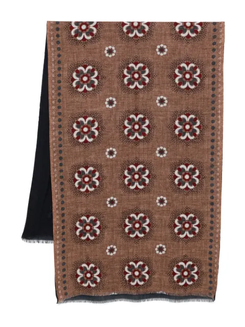 Dell'oglio floral-print scarf Brown VAILS47V