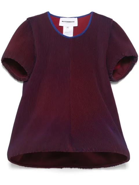 Melitta Baumeister plissé top Blue MB09