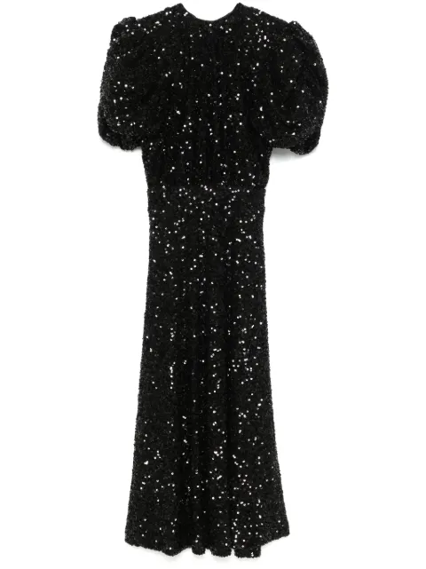 ROTATE BIRGER CHRISTENSEN sequinned midi dress Black 114050100