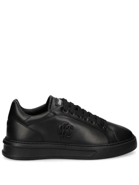 Roberto Cavalli logo-plaque trainers Black 25730B