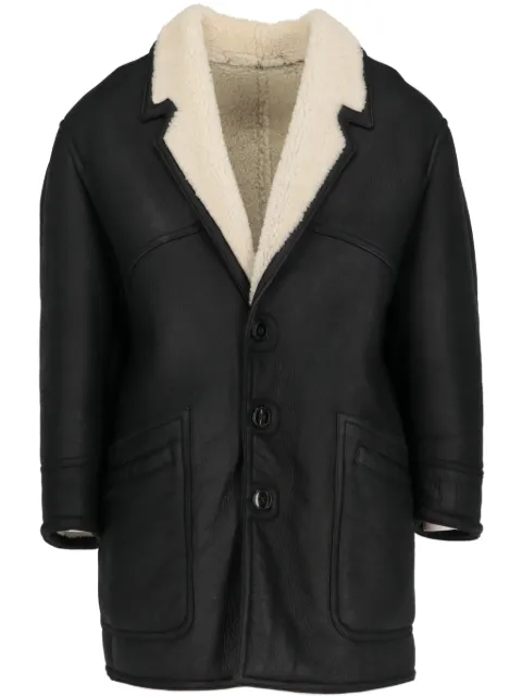 A.N.G.E.L.O. Vintage Cult 1990s shearling-lining coat Black ANG600EM