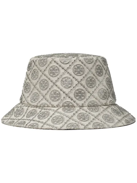 Tory Burch embellished bucket hat Grey 162064