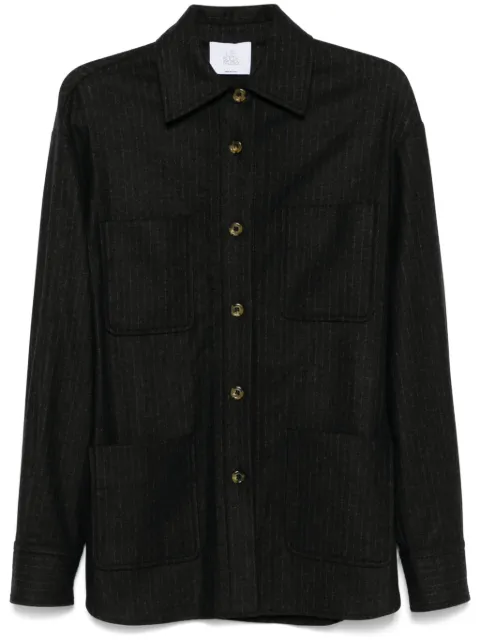 LE SULLY STUDIO pinstriped overshirt Grey 6264EVA188514