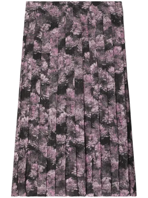 Tory Burch printed pleated midi skirt Pink 163316