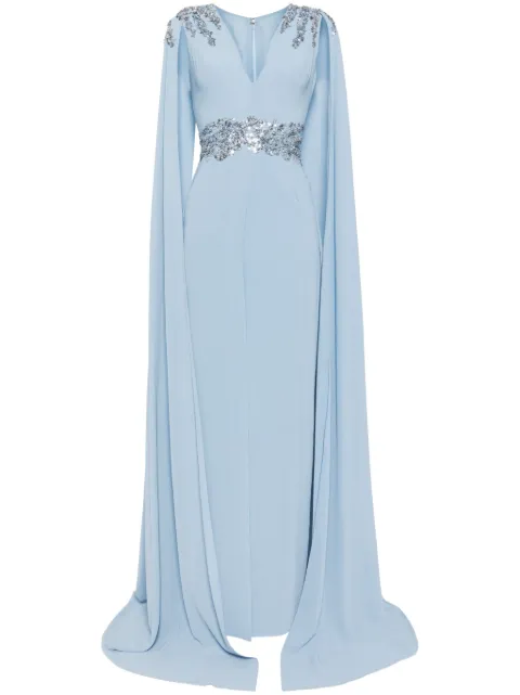 Saiid Kobeisy crepe dress Blue RTWFW2448