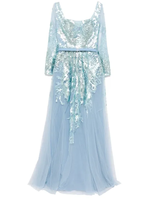 Saiid Kobeisy embroidered dress Blue RTWFW2443