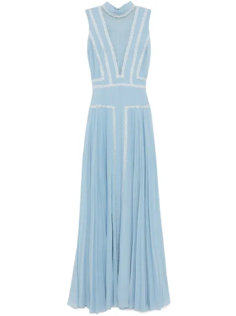 Saiid Kobeisy crepe georgette dress Blue RTWFW2403