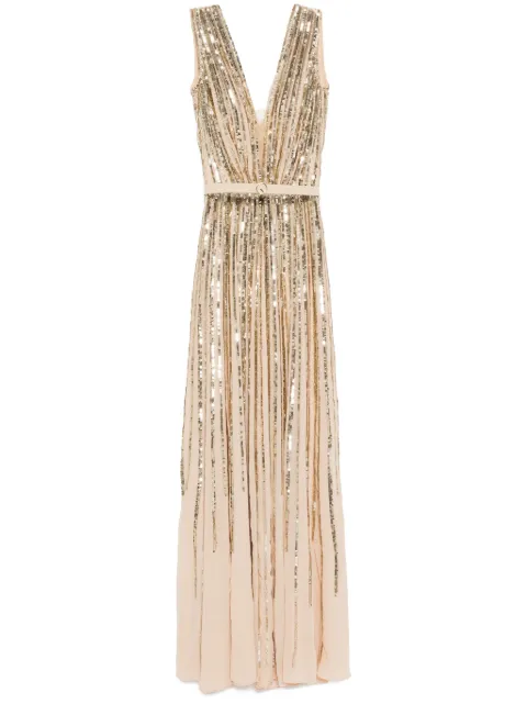 Saiid Kobeisy sequin long dress Neutrals RTWFW2441