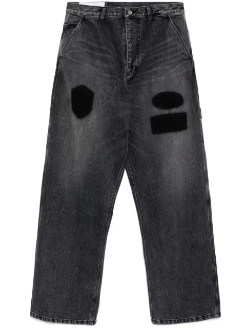 AMBUSH graphic-print jeans Black BMYB004F24DEN0011100