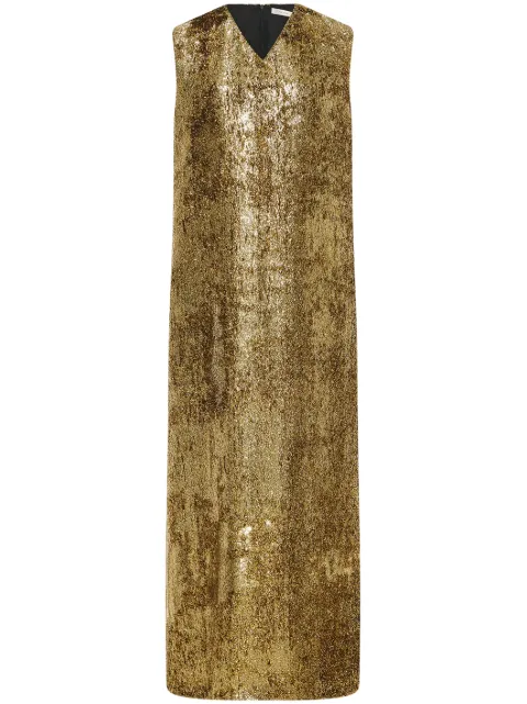 The Row Louane maxi dress Gold 8311W3168