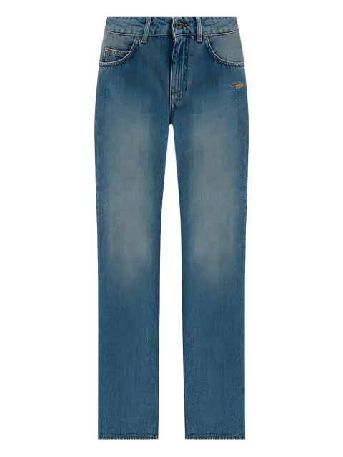 Off-White embroidered-logo jeans Blue OWYA059F24DEN0014000