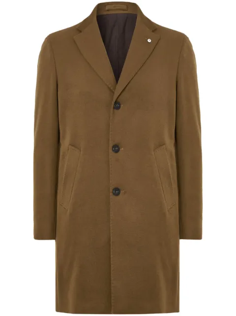 LUIGI BIANCHI MANTOVA single-breasted coat Brown 7490475251