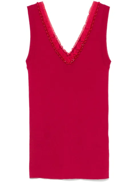 P.A.R.O.S.H. ribbed tank top Pink CIPRIA25D540842R