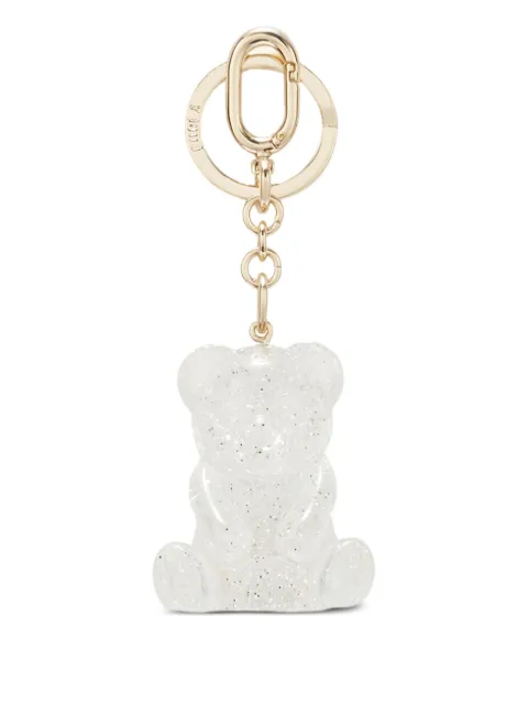 Furla glitter-bear keyring Silver WR00846BX35671007