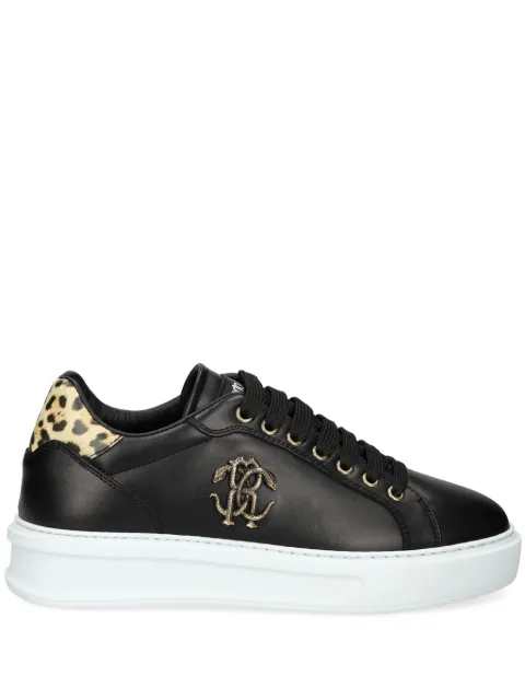 Roberto Cavalli logo-plaque sneakers Black 25612C