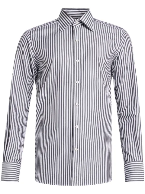 TOM FORD striped shirt Black HSBC01CGP75