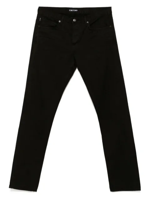 TOM FORD compact twill slim-fit jeans Brown DPS001DMC057S25