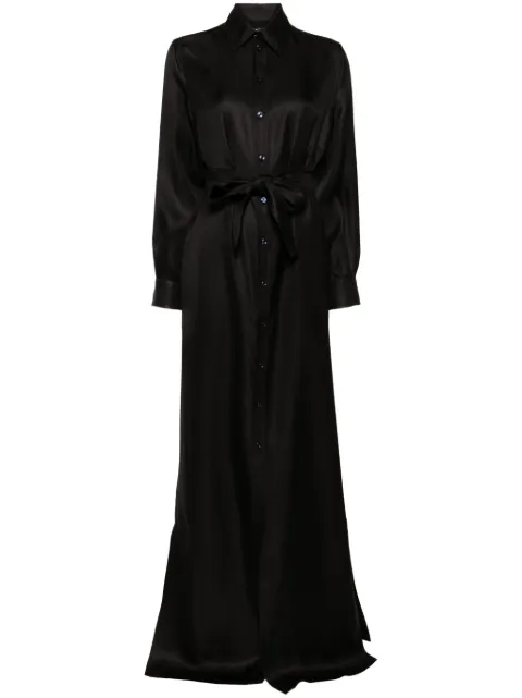 TOM FORD silk shirt dress Black AB3429FAX1426