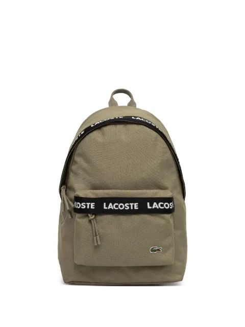 Lacoste logo-jacquard backpack Green NU4685NZ