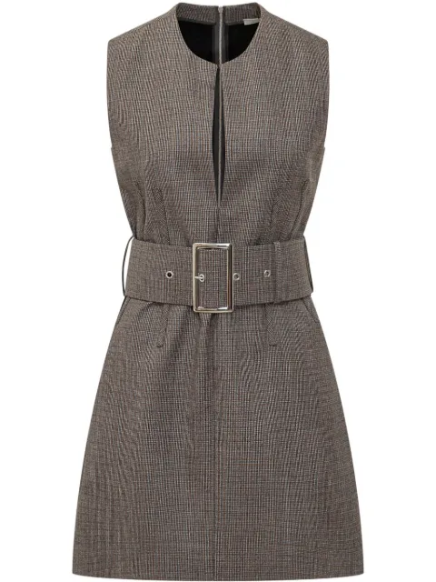 Stella McCartney belted mini dress Brown 6A051036B00383EJ790