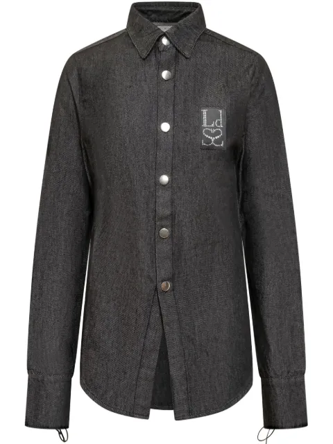 Ludovic de Saint Sernin logo-embellished shirt Black AW23SH003UDN001