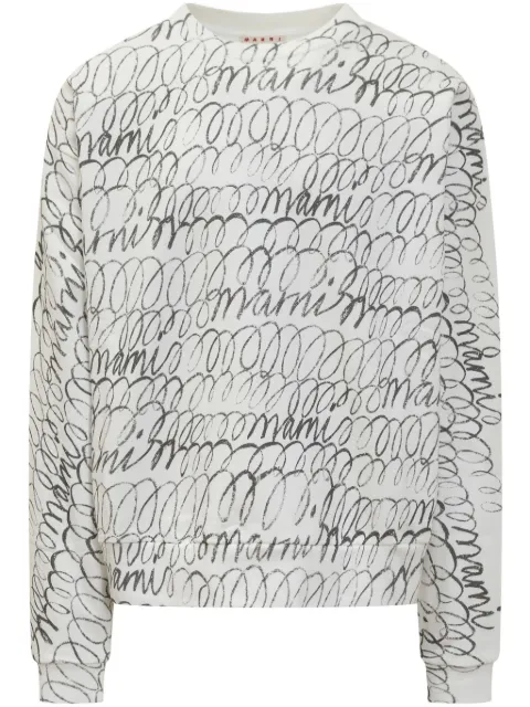 Marni printed sweatshirt White FUMU0074PQUSCW98