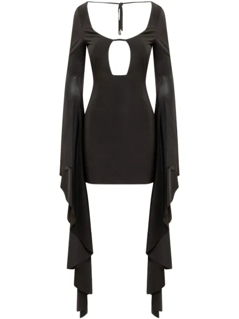 Giuseppe Di Morabito bell-cuffs mini dress Black FW23329DR767