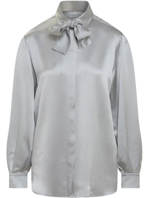 Alberta Ferretti bow-detailing shirt Grey 02215117