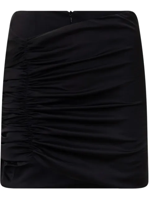 Nineminutes draped mini skirt Black 22SSNGN0009