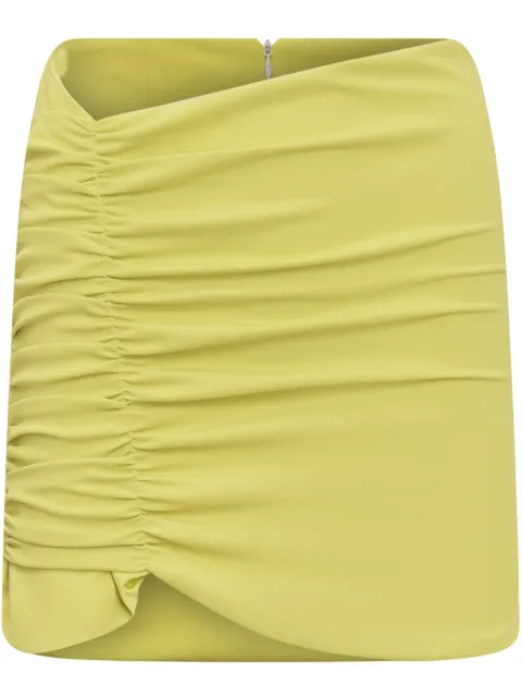 Nineminutes draped-detailed mini skirt Green 22SSNGN0009